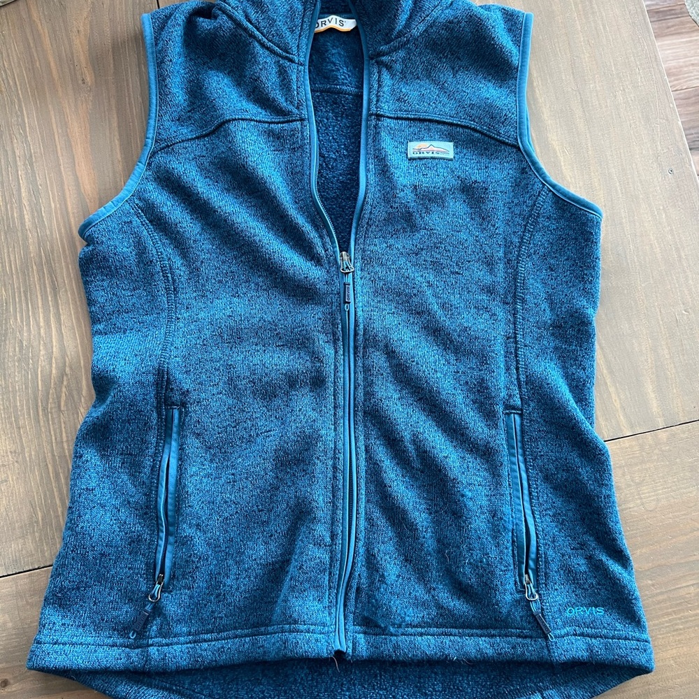Orvis Teal Fleece Vest